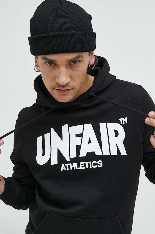 Памучен суичър Unfair Athletics черен UNFR18.075