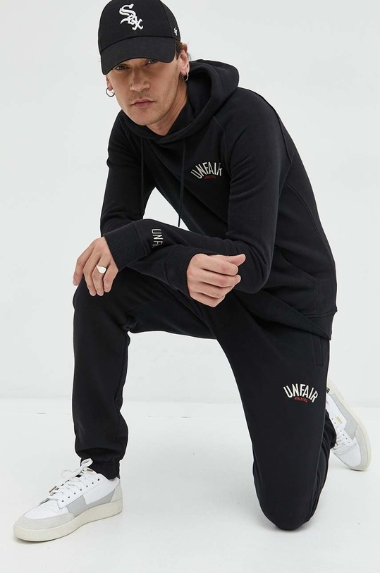 Bombažen pulover Unfair Athletics UNFR22.174 črna AW22