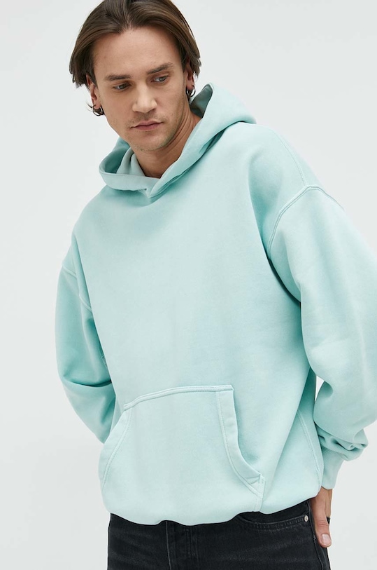 Mikina Abercrombie & Fitch s kapucí modrá KI122.3650.216