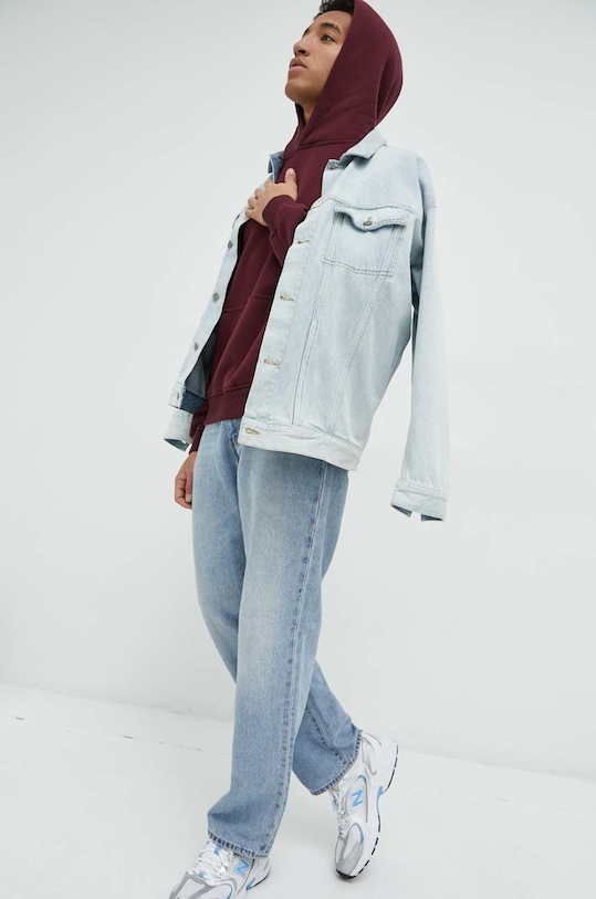 Abercrombie & Fitch bluza KI122.3657.530 bordowy AW22