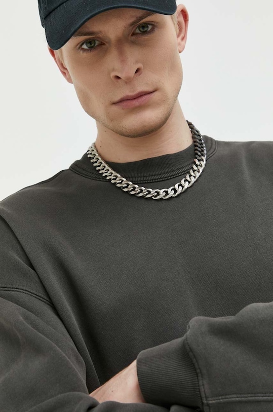 Mikina Abercrombie & Fitch bez kapucne sivá KI122.3766.956