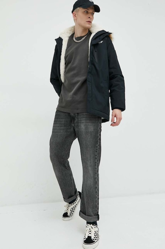 Mikina Abercrombie & Fitch KI122.3766.956 sivá AW22