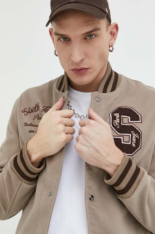 Μπουφάν bomber Sixth June μπεζ 23353