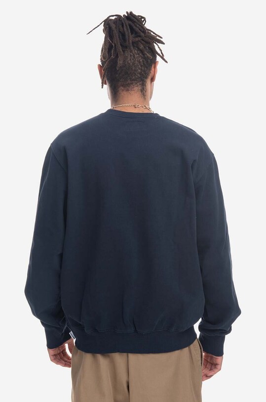 Odzież thisisneverthat bluza bawełniana T-Logo Crewneck TN220TSWCW01 granatowy