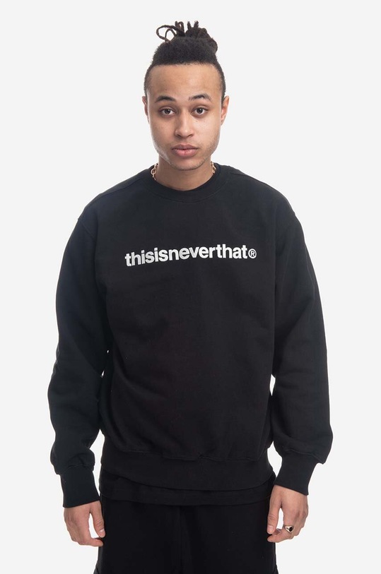 thisisneverthat cotton sweatshirt T-Logo Crewneck applique black TN220TSWCW01