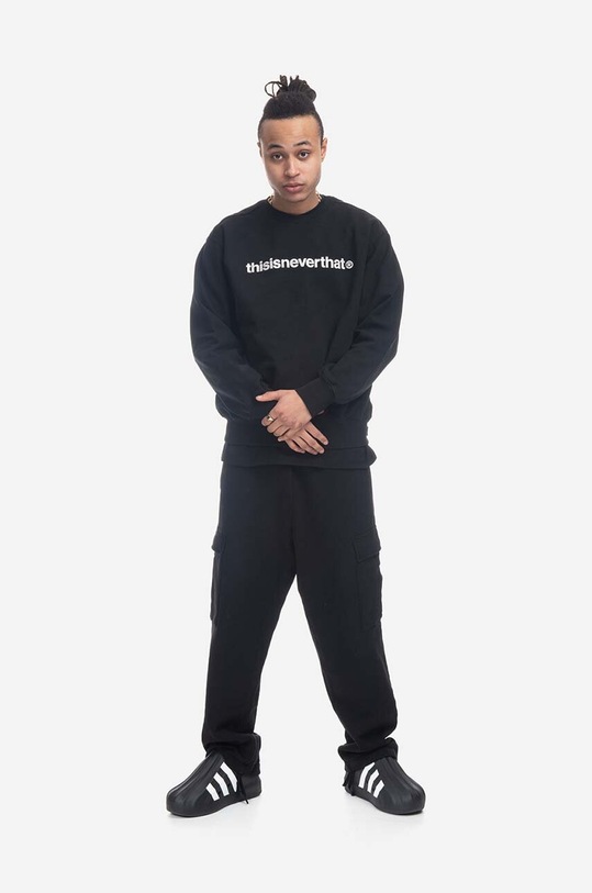 thisisneverthat cotton sweatshirt T-Logo Crewneck TN220TSWCW01 black AW22