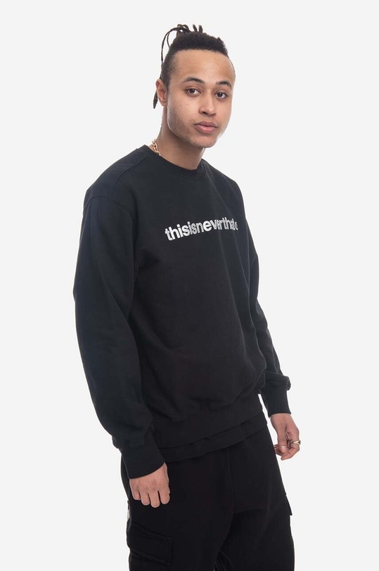 thisisneverthat cotton sweatshirt T-Logo Crewneck TN220TSWCW01 black