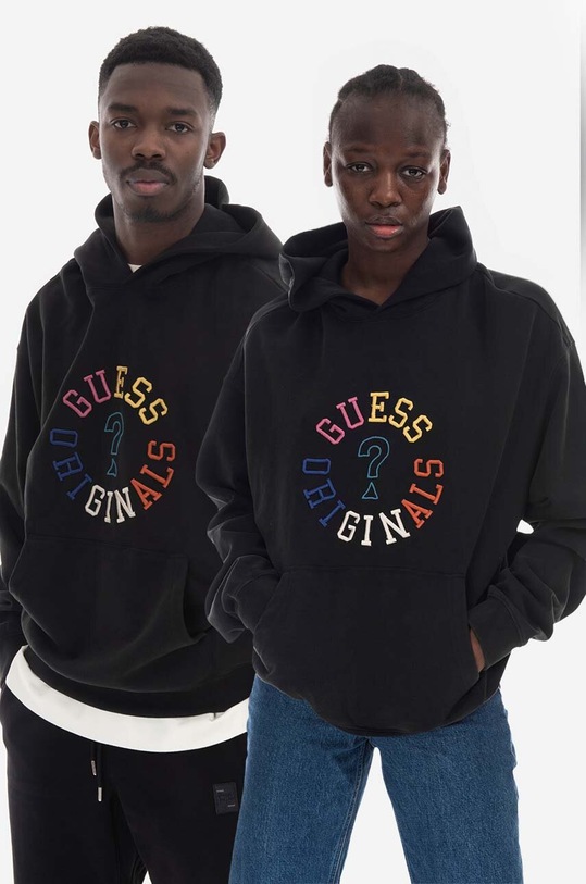 Mikina Guess Originals Go Parsons s kapucí černá M2RQ26.KBJ31