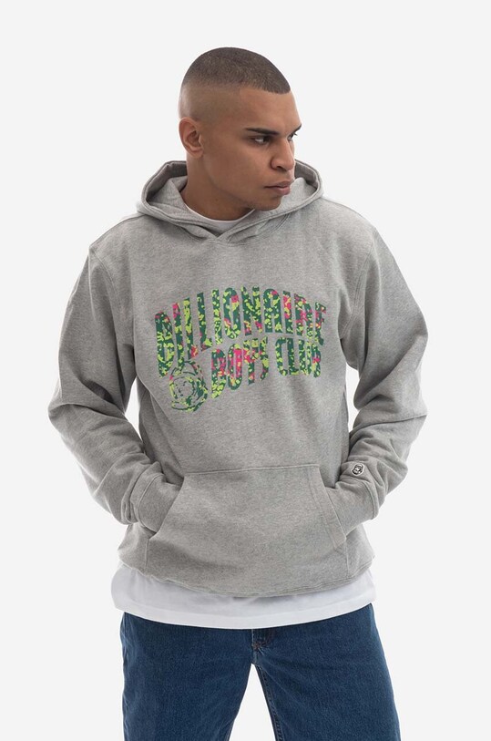 Bavlnená mikina Billionaire Boys Club Jungle Camo Arch Logo Popover Hoodie B22320 potlač sivá B22320