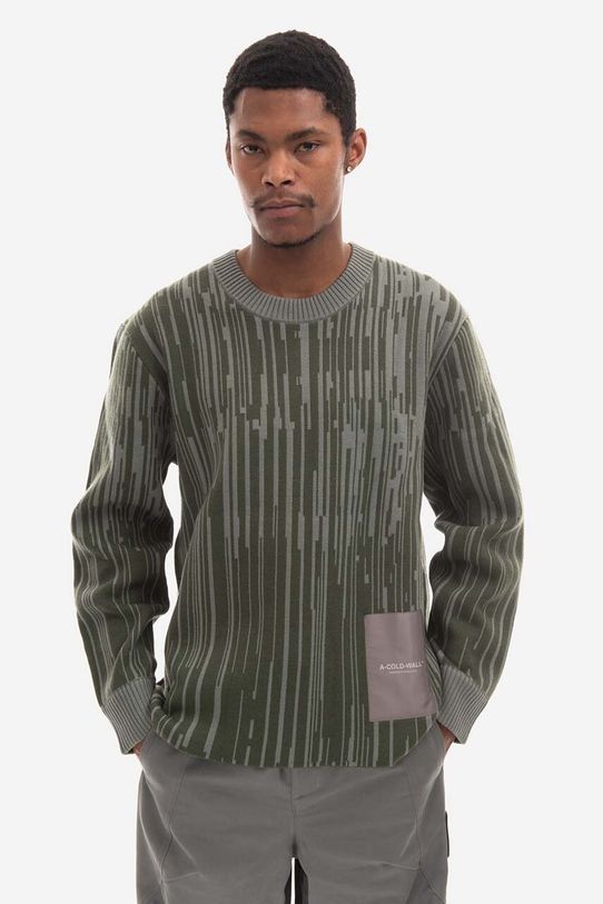Вълнен пуловер A-COLD-WALL* Two-Tone Jacquard Knit