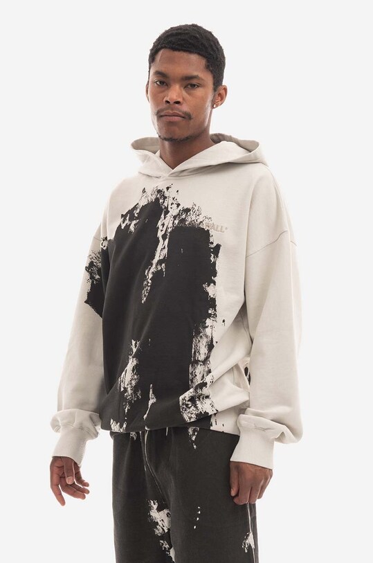 A-COLD-WALL* bluza bawełniana Relaxed Studio Hoodie z kapturem czarny ACWMW086