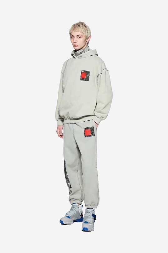 A-COLD-WALL* bluza bawełniana Relaxed Cubist Hoodie ACWMW088 szary AW22