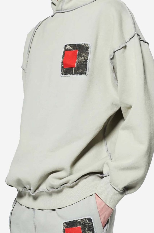 A-COLD-WALL* bluza bawełniana Relaxed Cubist Hoodie ACWMW088 szary