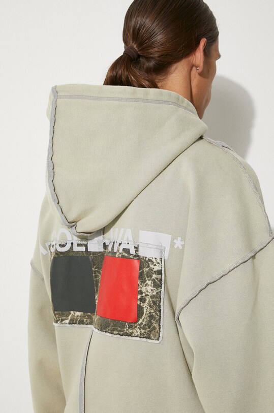 A-COLD-WALL* bluza bawełniana Relaxed Cubist Hoodie ACWMW088