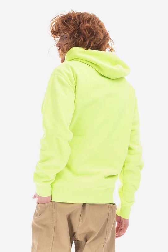 Odzież PLEASURES bluza bawełniana Soundscape Hoodie P22U006 zielony