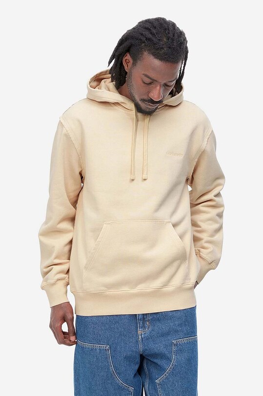 Carhartt WIP cotton sweatshirt Carhartt WIP Hooded Marfa Sweat I030637 ARTICHOKE