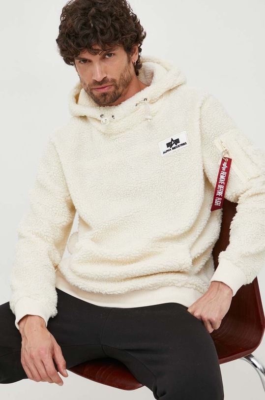 Кофта Alpha Industries Teddy Hoody остальные бежевый 118330.16