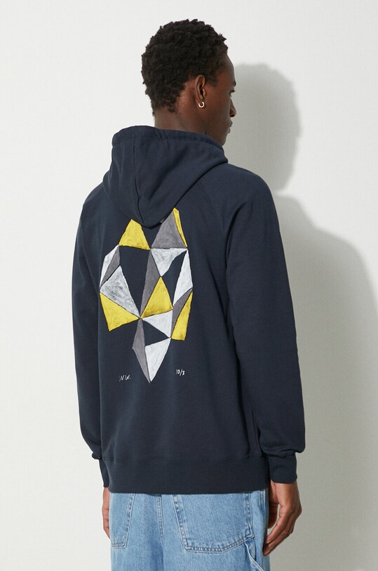 Wood Wood cotton sweatshirt Fred x Fila 12045600.2474.NAVY navy AW22
