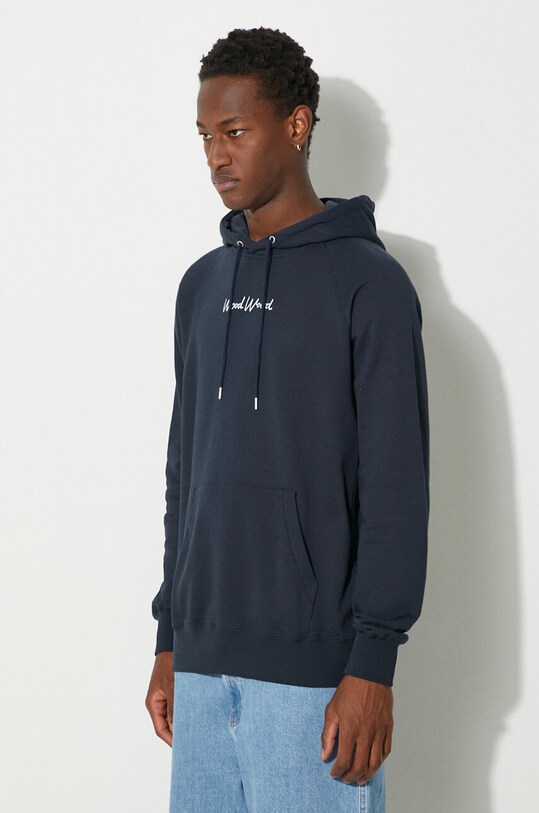 Clothing Wood Wood cotton sweatshirt Fred x Fila 12045600.2474.NAVY navy