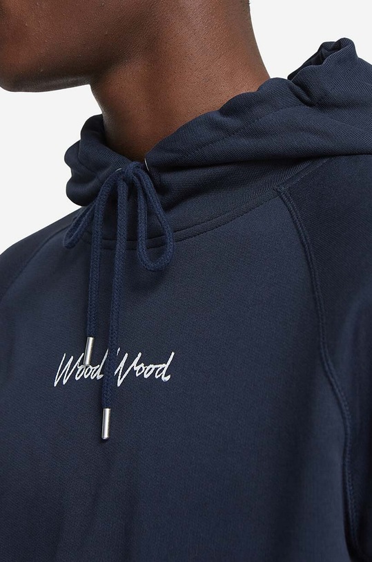 Bavlněná mikina Wood Wood Fred Hoodie 12045600-2474 12045600.2474.NAVY námořnická modř