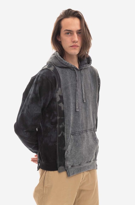 Needles sweatshirt 5 Cuts Hoody B&W Mishmash LQ315.ASSORTED