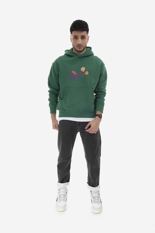 Puma cotton sweatshirt x P.A.M. 536005.84 green AW22