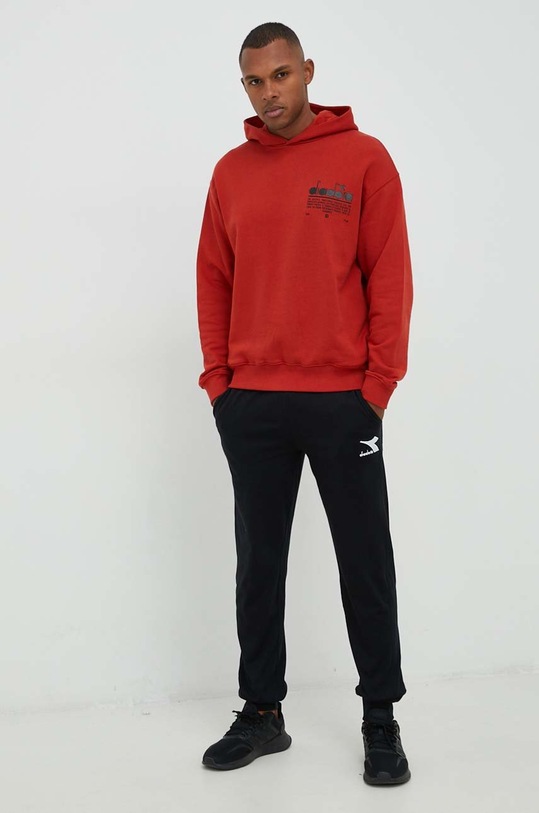 Diadora bluza bawełniana 502.179481 czerwony