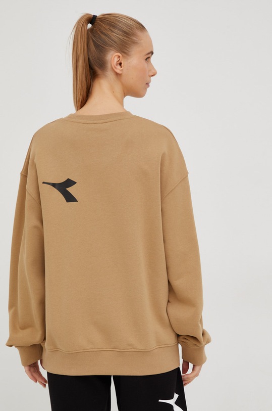 Diadora bluza bawełniana 502.179482 beżowy