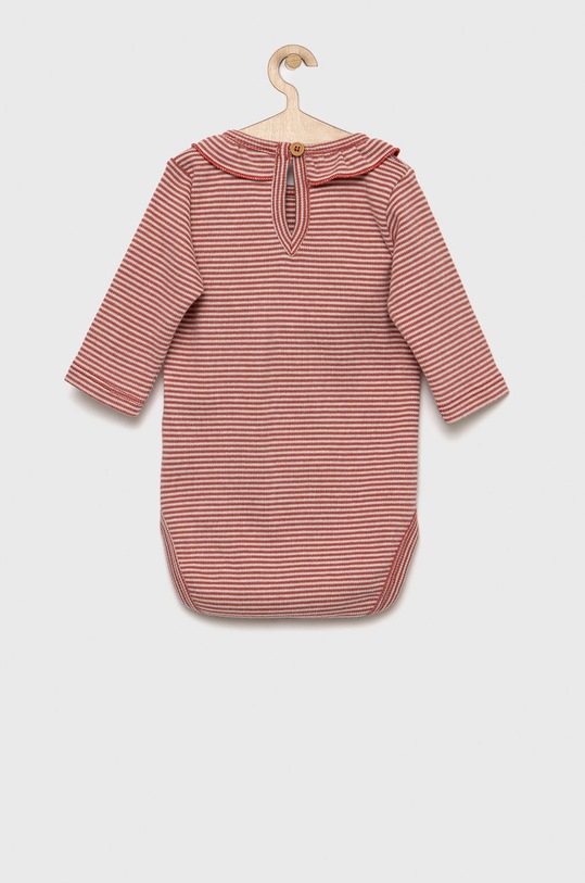 United Colors of Benetton body bawełniane niemowlęce 35VCAB008.W czerwony AW22