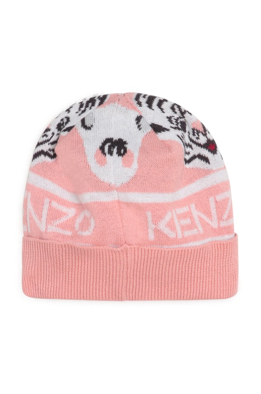 Kenzo Kids pajacyk niemowlęcy bawełniany + czapeczka różowy K98071