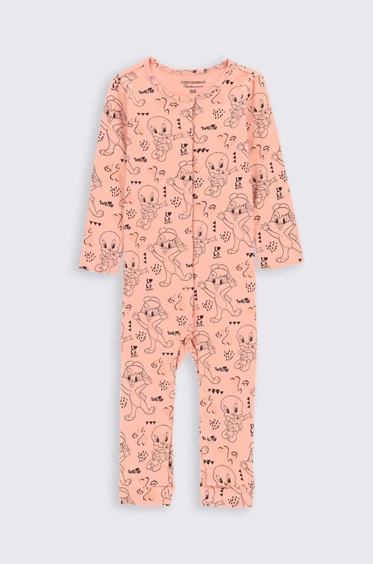 Coccodrillo salopeta din bumbac pentru bebelusi Produs pentru bebe roz ZC2404202LIG