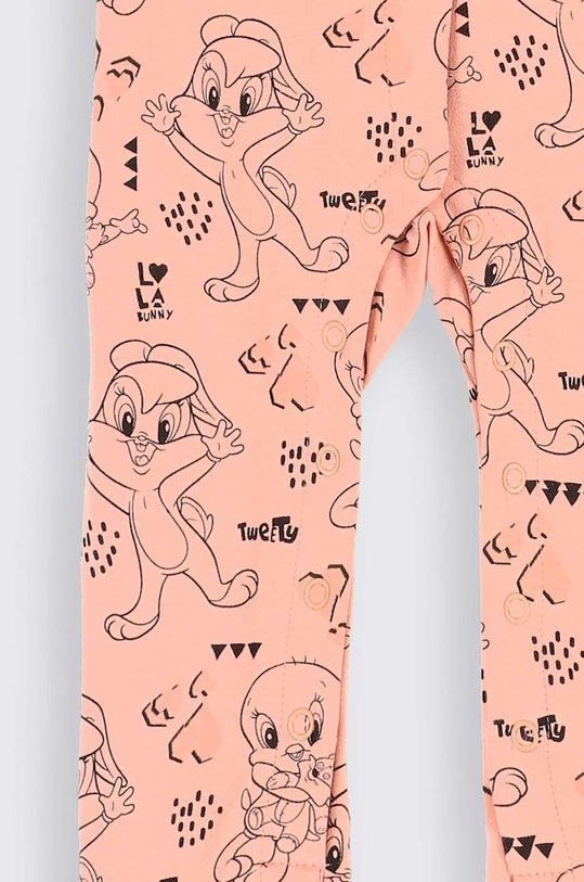 Fete Coccodrillo salopeta din bumbac pentru bebelusi ZC2404202LIG roz