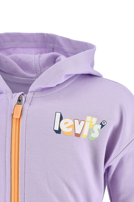 Dziewczynka Levi's pajacyk niemowlęcy 6EE855. fioletowy