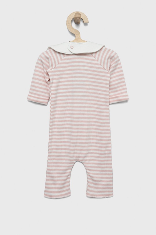 United Colors of Benetton pajacyk niemowlęcy bawełniany 3UABAT005.W różowy AW22