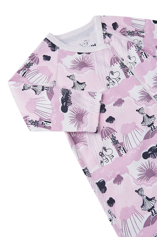Reima βρεφικά βαμβακερά φορμάκια Moomin Tjusande 5200072A ροζ AW22