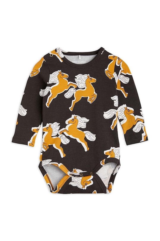 Mini Rodini body niemowlęce Horses czarny 2274010899