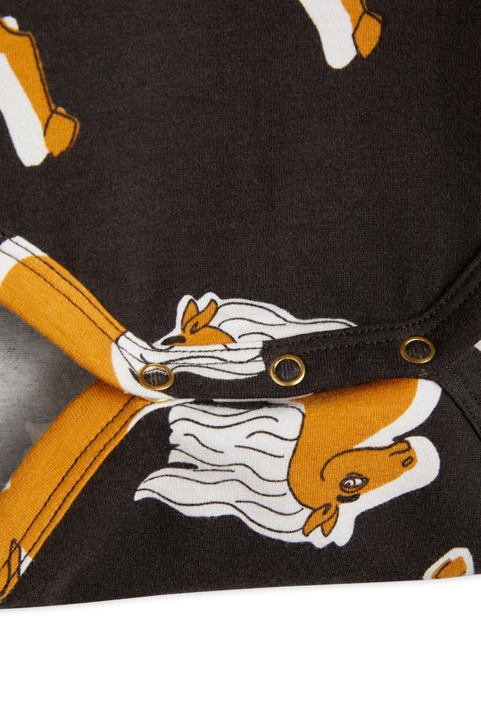 Mini Rodini body niemowlęce Horses czarny 2274010899