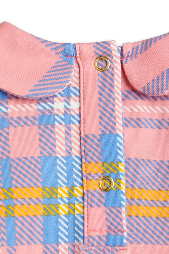 Chłopiec Mini Rodini body niemowlęce Check 2274012428 różowy