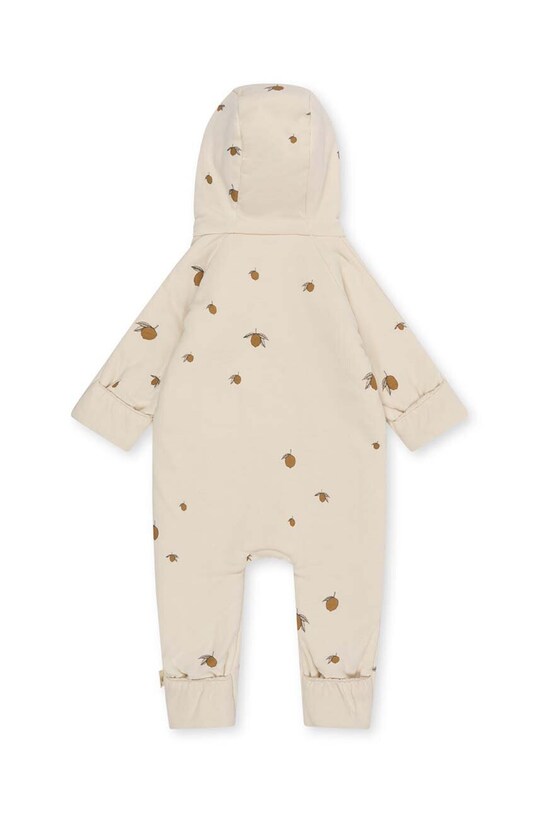 Мальчик Хлопковый ромпер для младенцев Konges Sløjd NEWBORN ONESIE WITH HOOD KS2601 бежевый