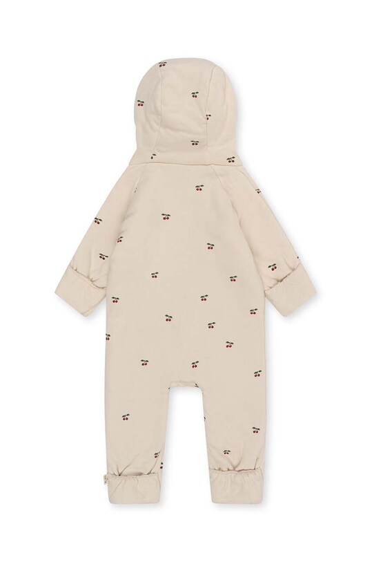 Мальчик Хлопковый ромпер для младенцев Konges Sløjd NEWBORN ONESIE WITH HOOD KS2601 бежевый