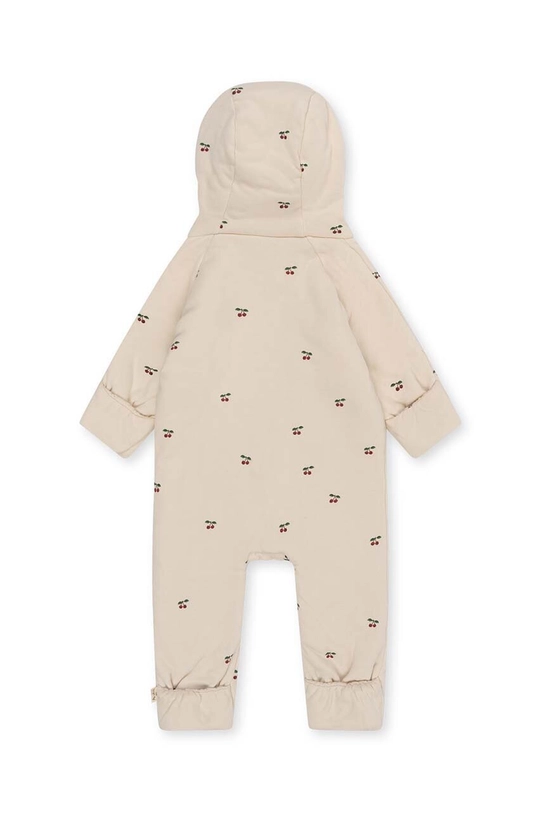 Dječaci Pamučni kombinezon za bebe Konges Sløjd NEWBORN ONESIE WITH HOOD KS2601 bež