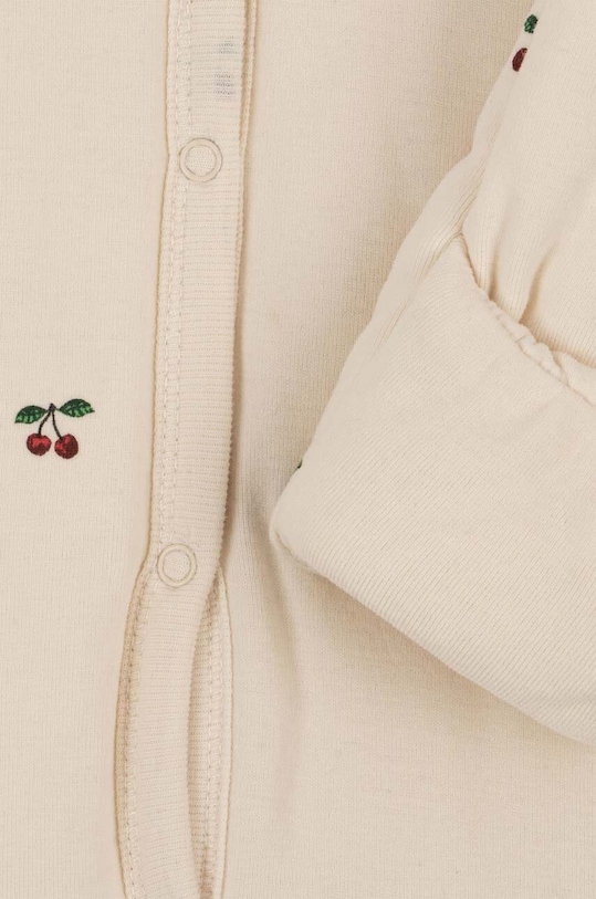 Detské bavlnené dupačky Konges Sløjd NEWBORN ONESIE WITH HOOD KS2601