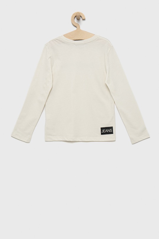 Calvin Klein Jeans longsleeve bawełniany dziecięcy IU0IU00297.9BYY IU0IU00297.9BYY biały AW22