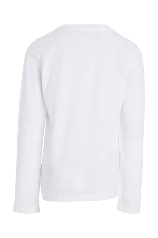 Chłopiec Calvin Klein Jeans longsleeve bawełniany dziecięcy IB0IB01457.9BYY biały