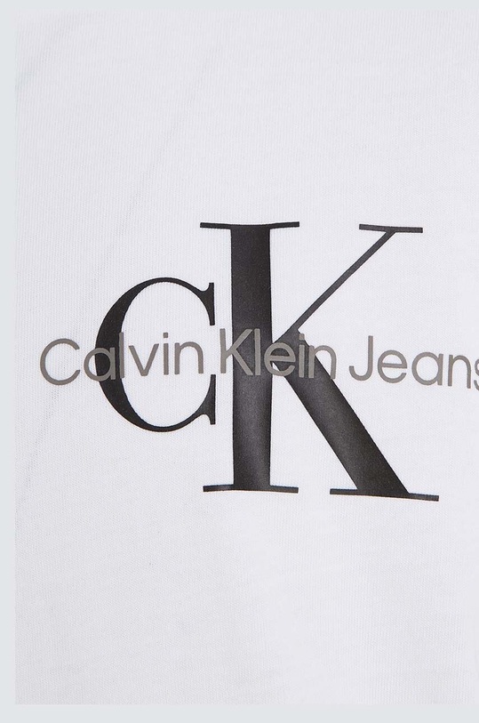 Calvin Klein Jeans longsleeve bawełniany dziecięcy biały IB0IB01457.9BYY