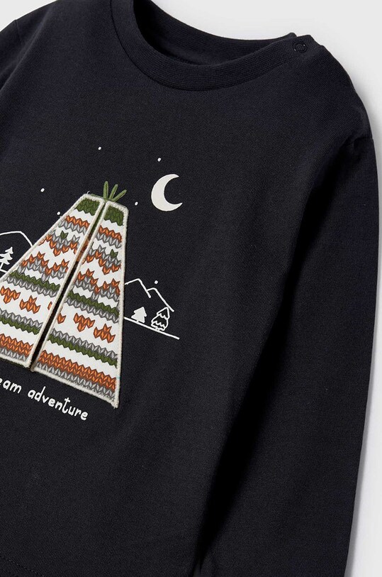 Chłopiec Mayoral longsleeve bawełniany dziecięcy 2007.3D.BABY szary
