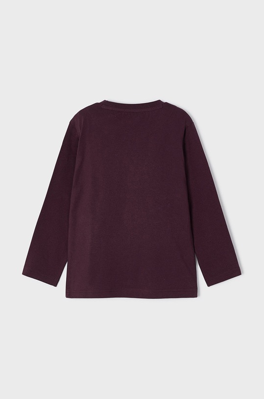 Detská bavlnená košeľa s dlhým rukávom Mayoral 4002.5A.MINI burgundské AW22