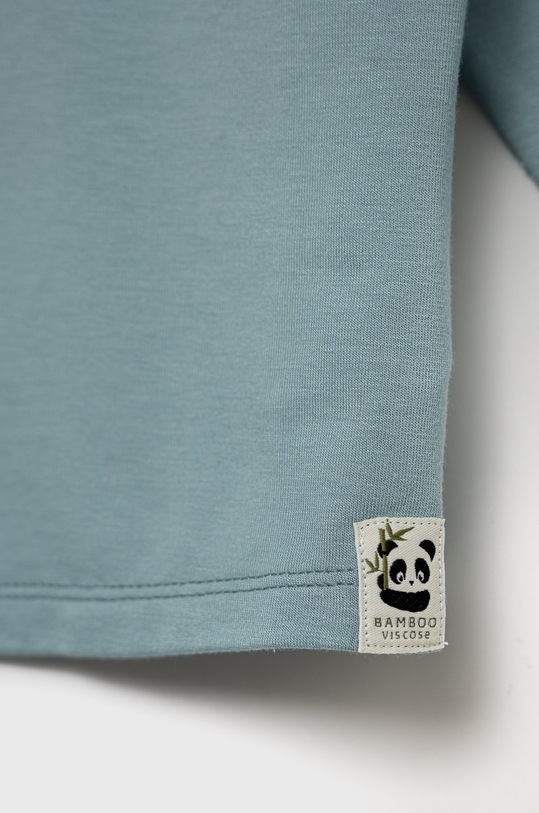 United Colors of Benetton longsleeve dziecięcy 3MAAA1012.W niebieski AW22