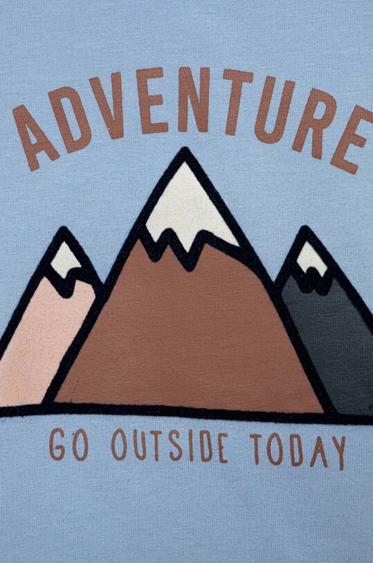 CHLAPEC Kojenecké tričko s dlouhým rukávem Name it 13207280.Serenity modrá