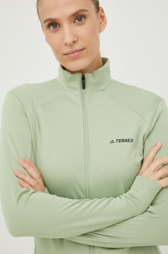 Sportovní mikina adidas TERREX Multi bez kapuce zelená HA2314